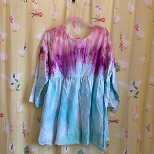 Urban Renewal Tie-Dye Long Sleeve Dress